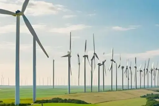 Windfarm depicting proper NERC Compliance